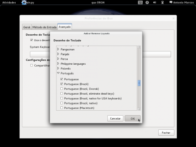 Linux: Configurando o teclado no Fedora 15